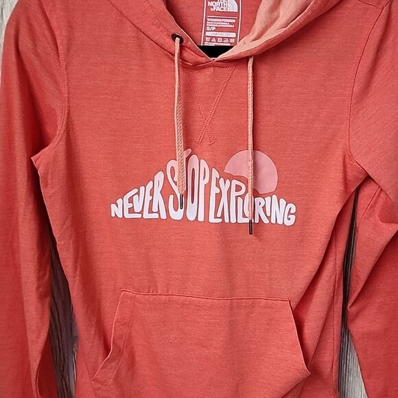 The North Face Lightweight Hoodie Classic Fit Never Stop Exploring Womens Small - Picture 2 of 7